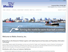 Tablet Screenshot of meikoamerica.com